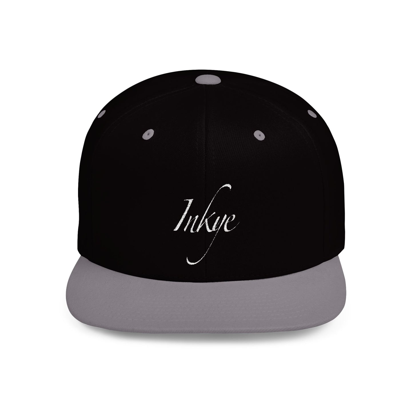 Hat "White Label" Inkye Logo Flat Bill Snapback