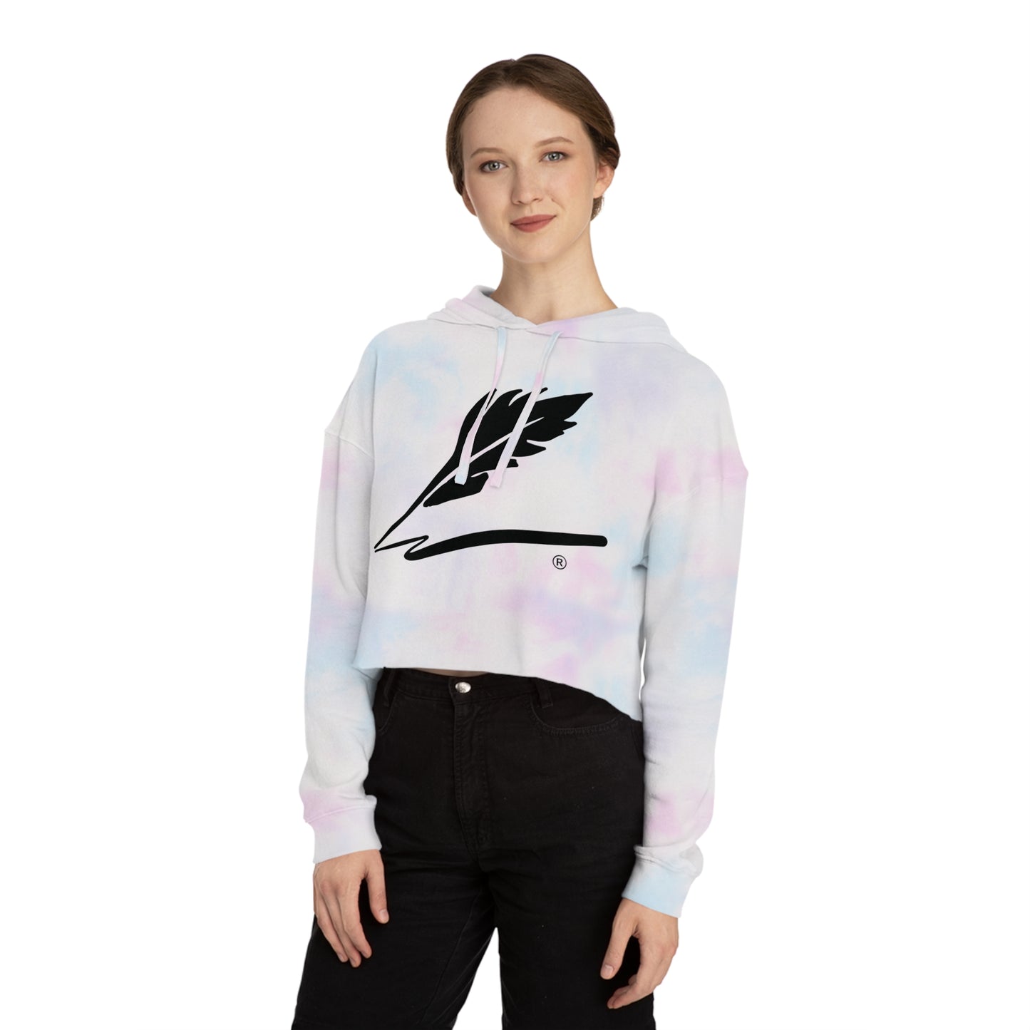 "Bird Logo" Women’s Cropped Hooded Sweatshirt