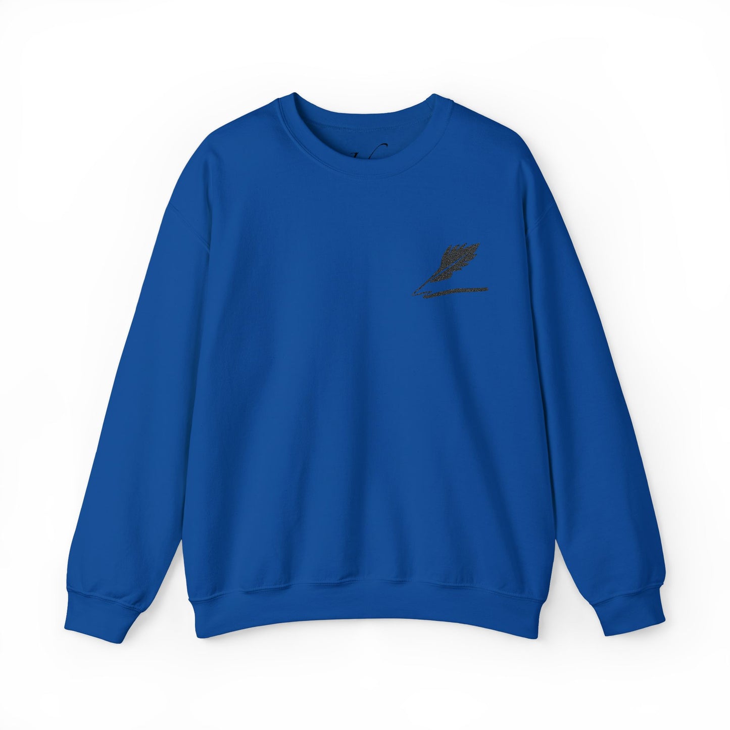 Embroider Unisex Bird Logo Crewneck Sweatshirt