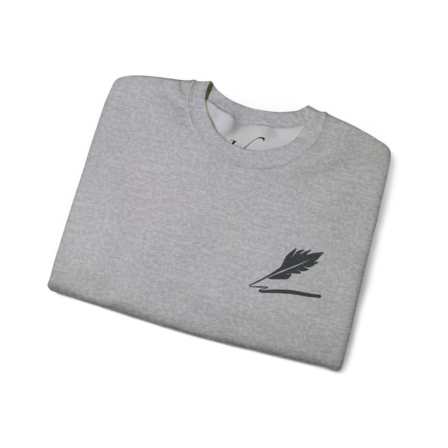 Embroider Unisex Bird Logo Crewneck Sweatshirt