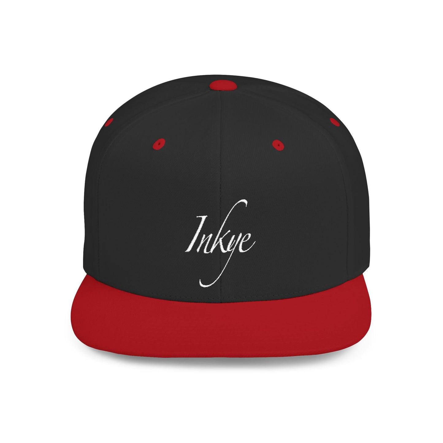 Hat "White Label" Inkye Logo Flat Bill Snapback