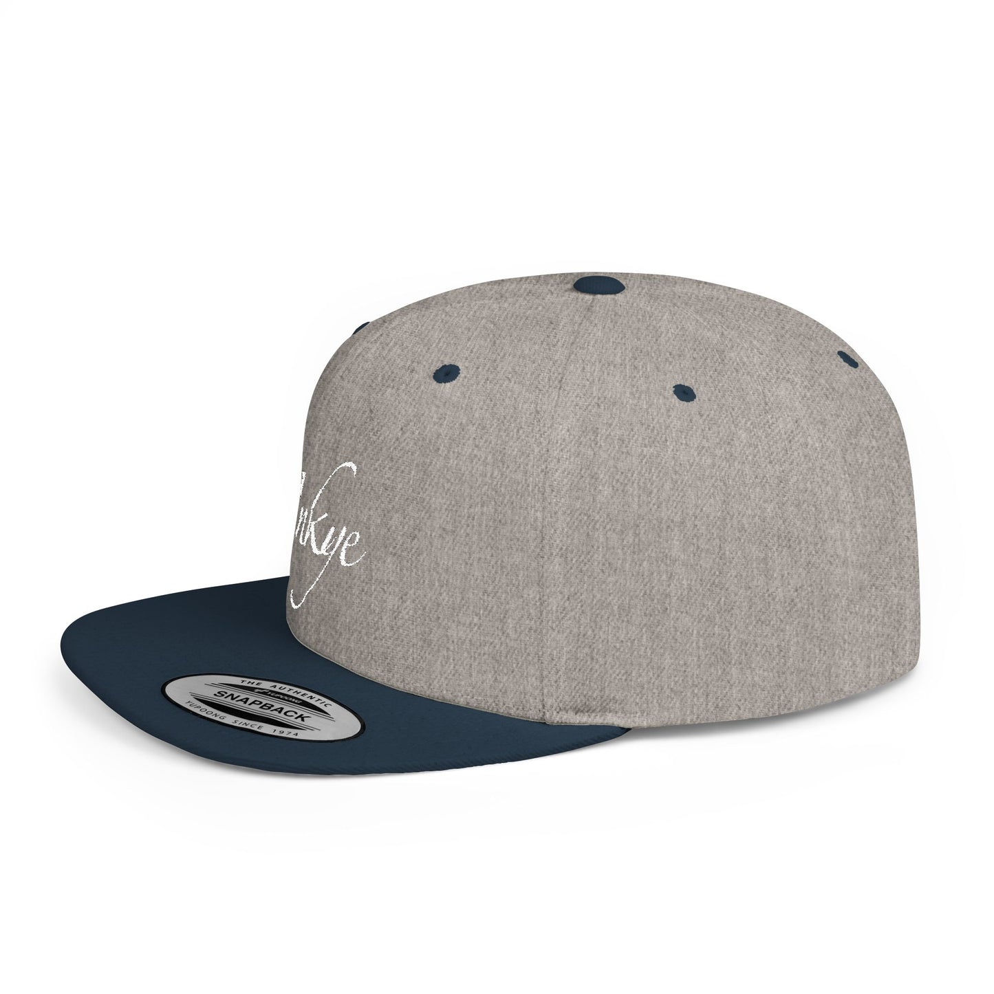 Hat "White Label" Inkye Logo Flat Bill Snapback