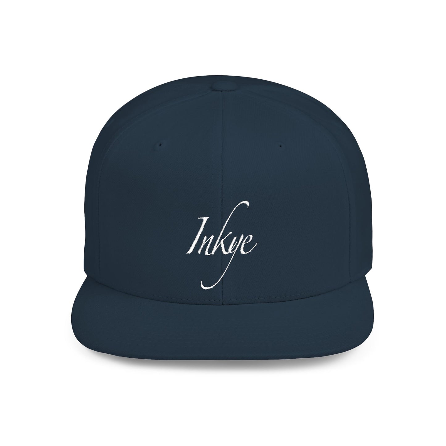 Hat "White Label" Inkye Logo Flat Bill Snapback