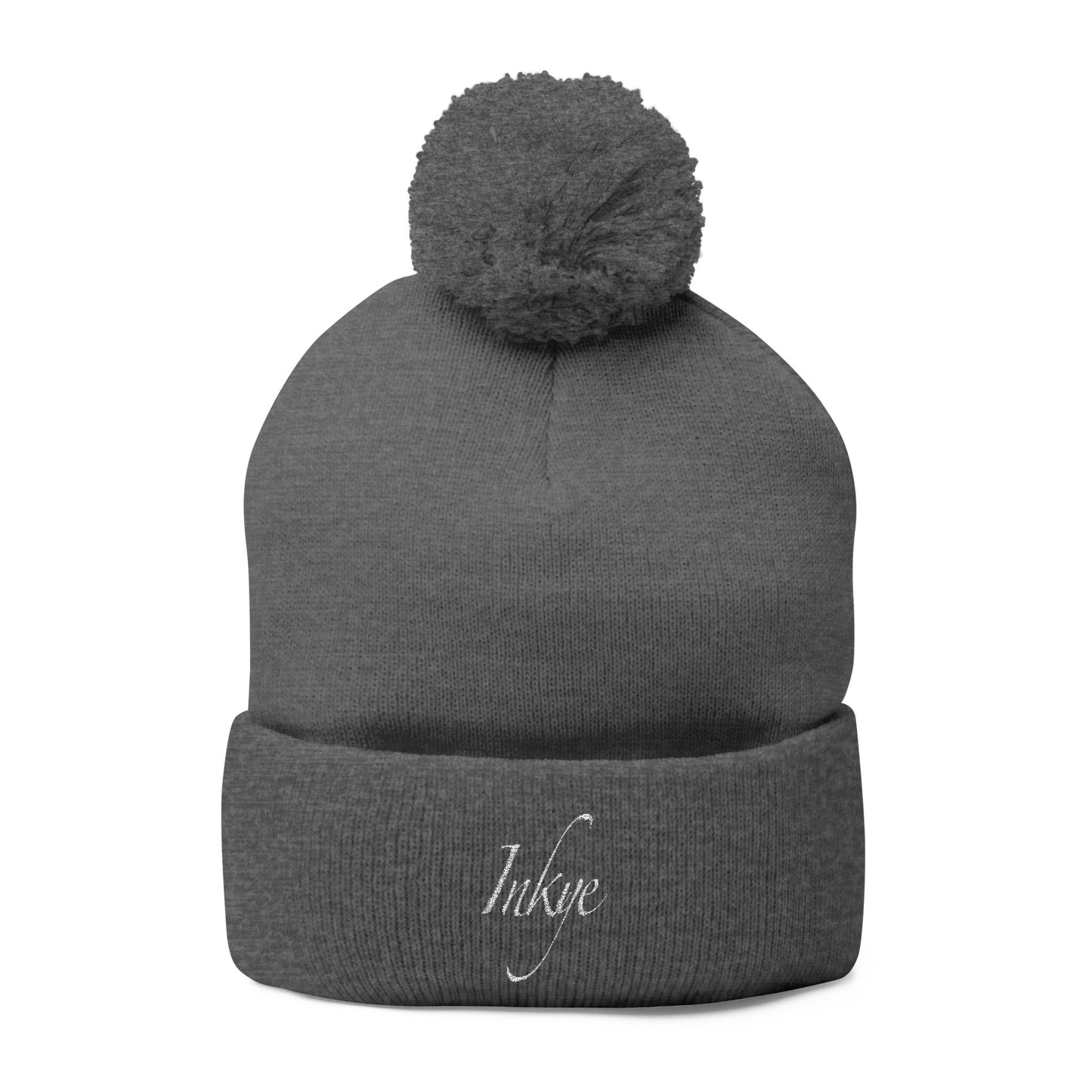 Pom-Pom Knit Cap (Embroidery)