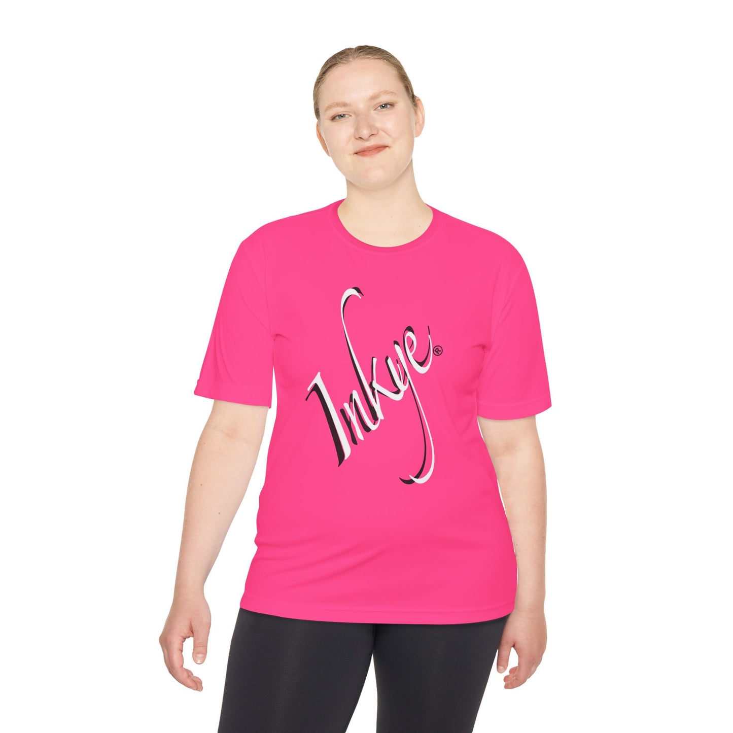 Inkye Logo Unisex Short "Multi-Label" Sleeve Moisture Wicking Fitness Tee