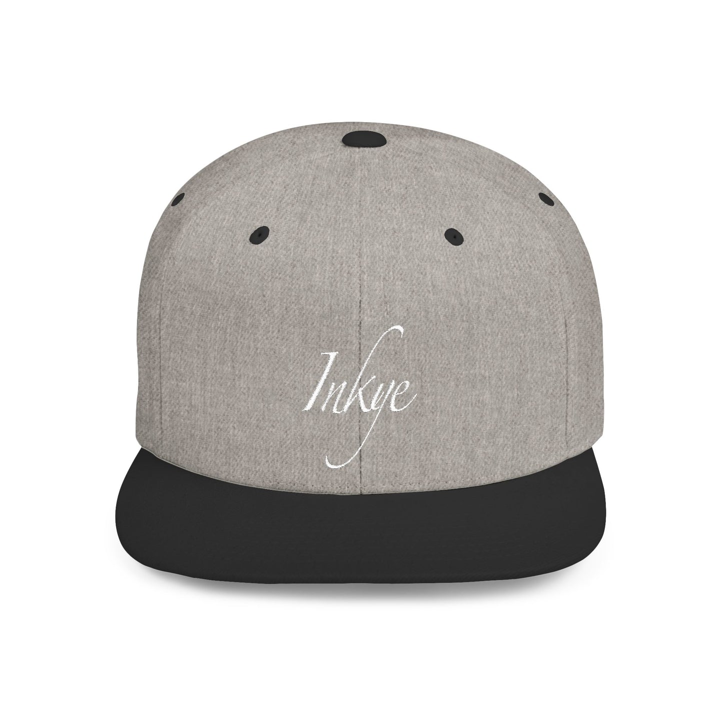 Hat "White Label" Inkye Logo Flat Bill Snapback