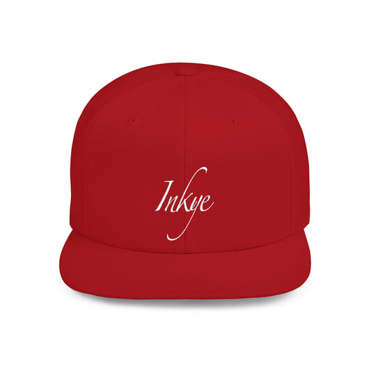 Hat "White Label" Inkye Logo Flat Bill Snapback