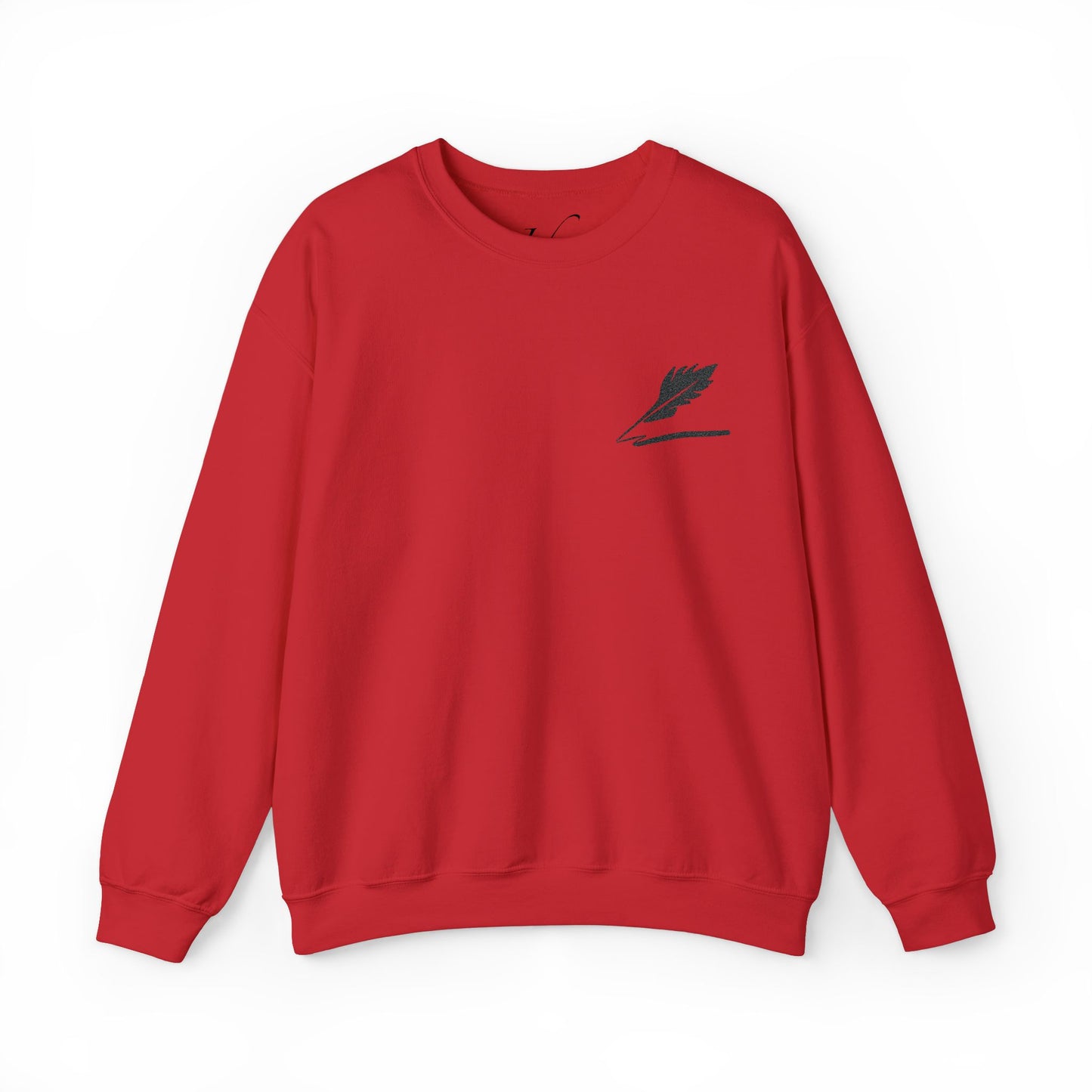 Embroider Unisex Bird Logo Crewneck Sweatshirt