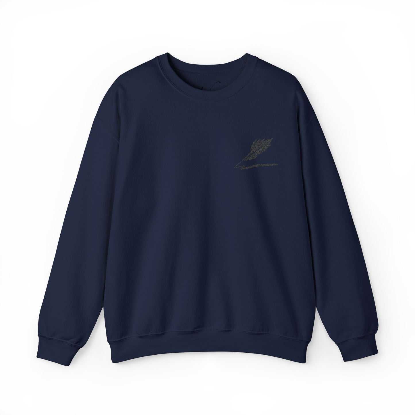 Embroider Unisex Bird Logo Crewneck Sweatshirt