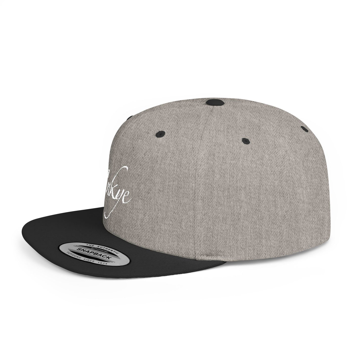 Hat "White Label" Inkye Logo Flat Bill Snapback