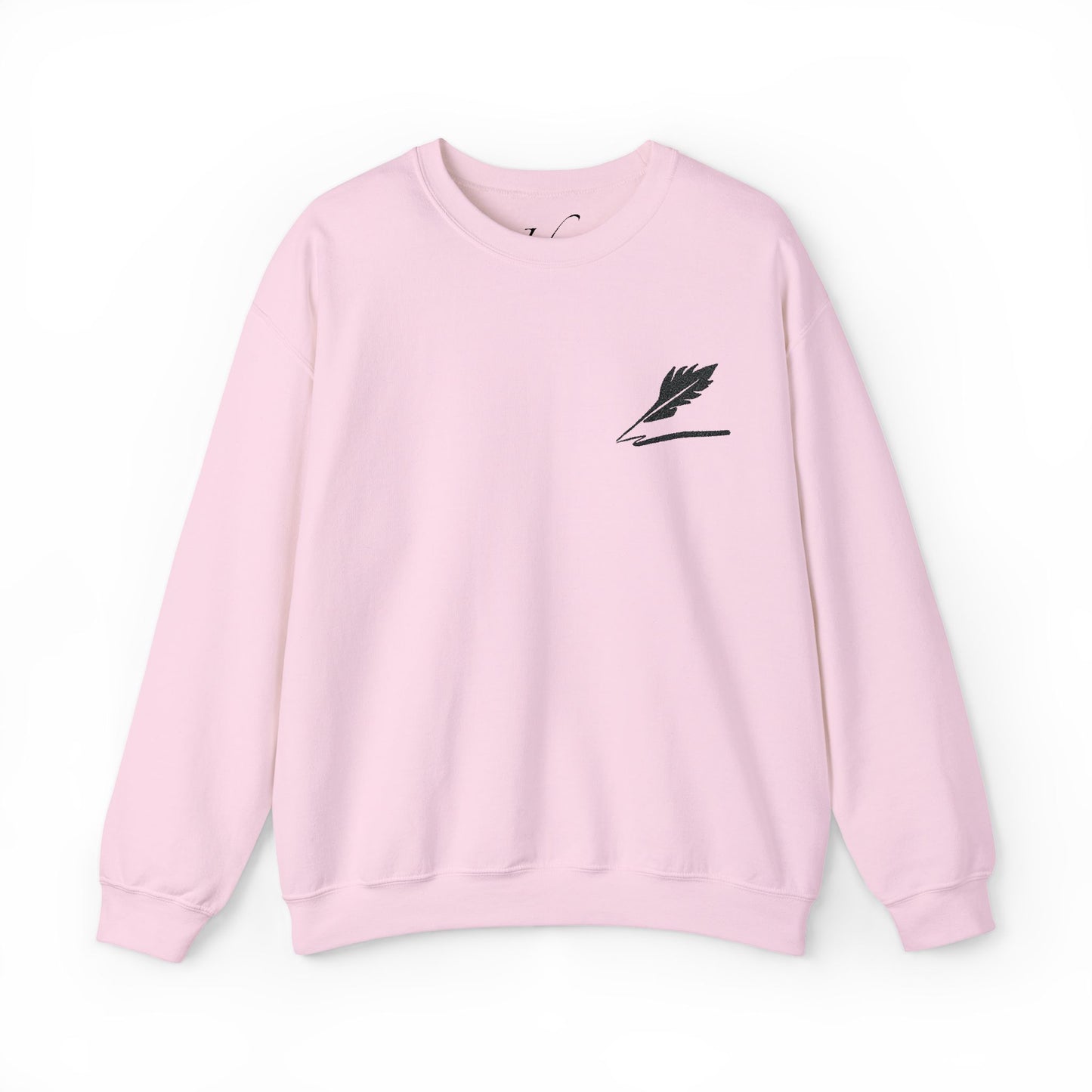 Embroider Unisex Bird Logo Crewneck Sweatshirt