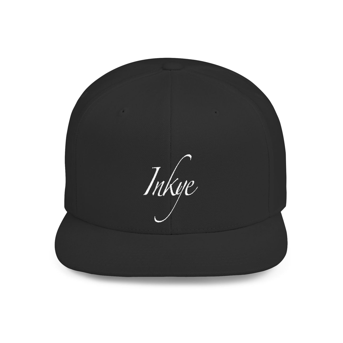 Hat "White Label" Inkye Logo Flat Bill Snapback