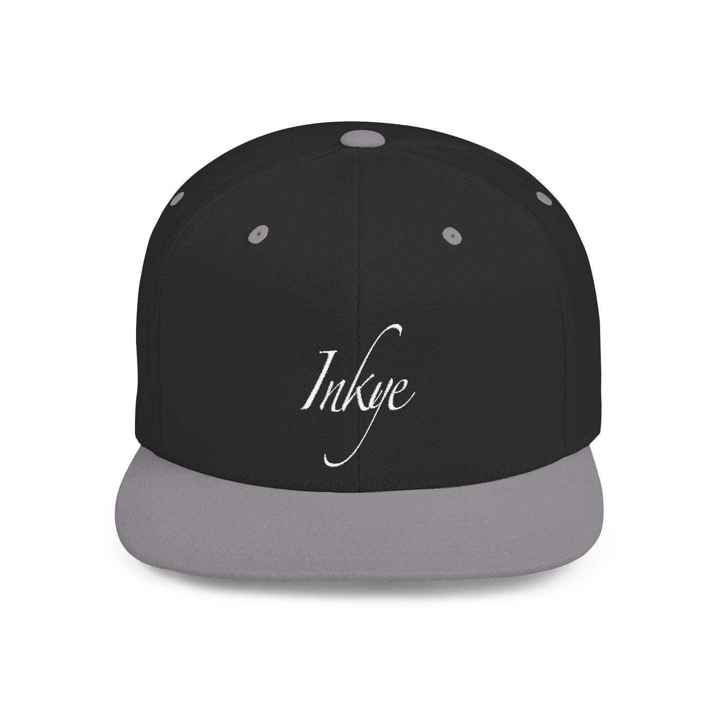 Hat "White Label" Inkye Logo Flat Bill Snapback