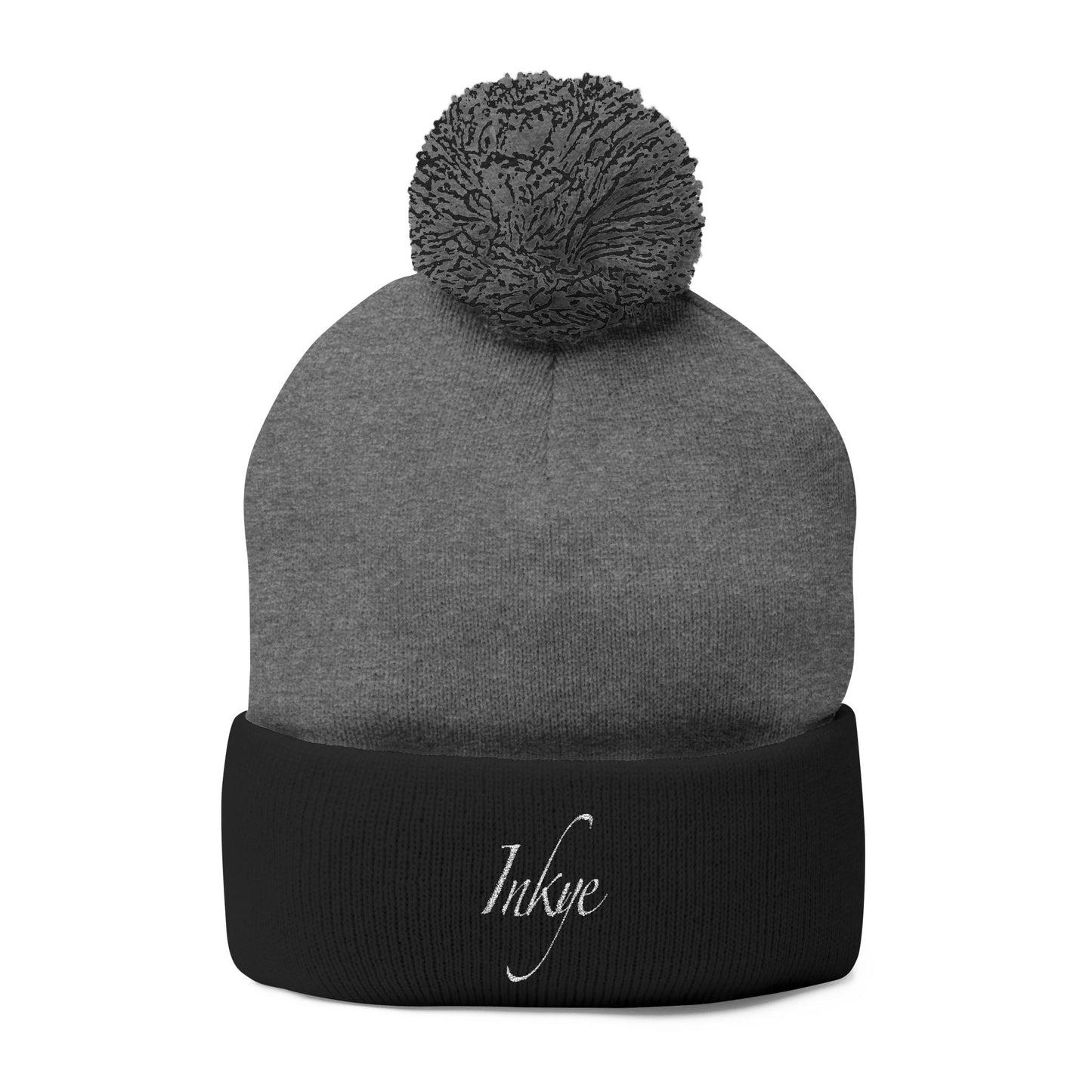 Pom-Pom Knit Cap (Embroidery)