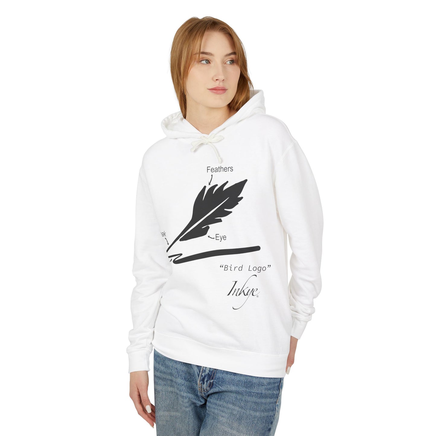 Define "Bird Logo" Unisex Lightweight Hooded Sweatshirt