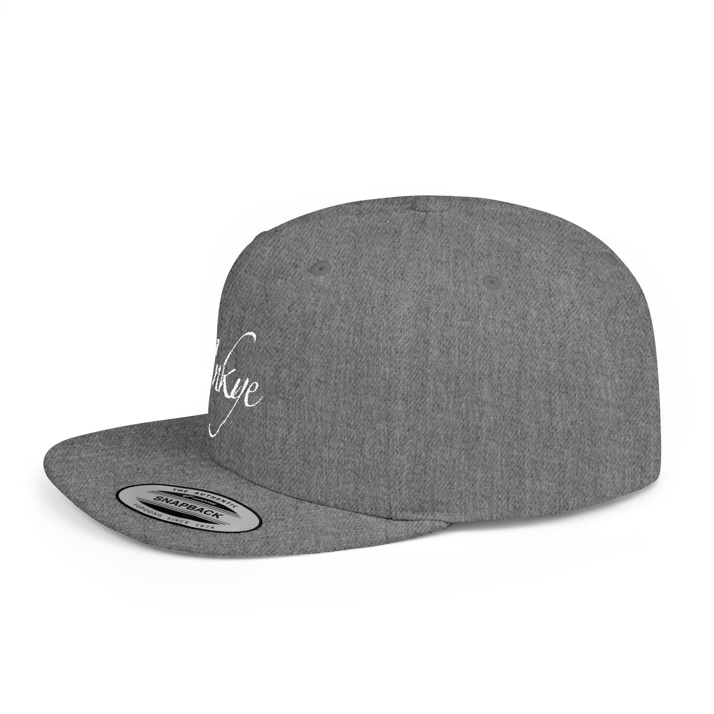 Hat "White Label" Inkye Logo Flat Bill Snapback