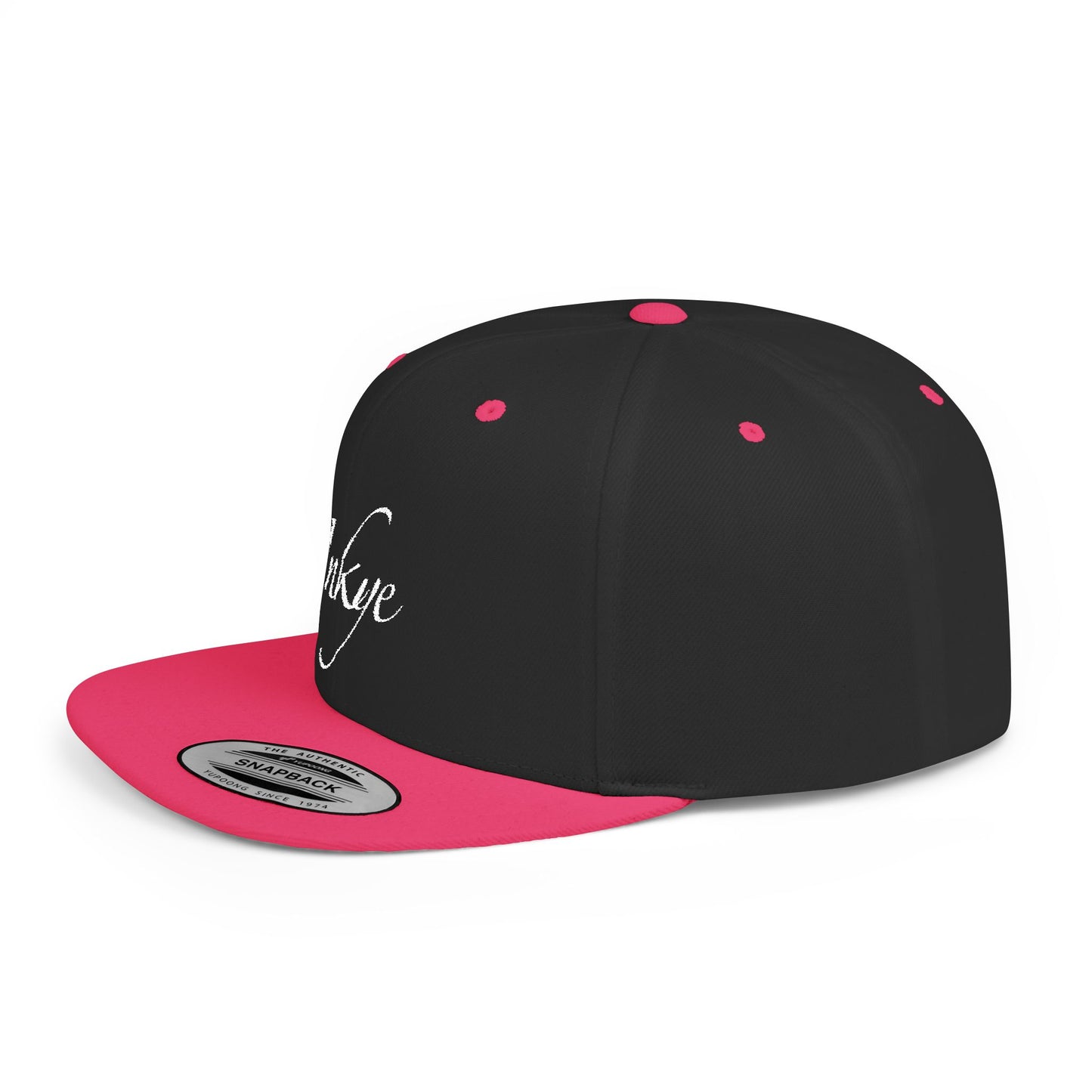 Hat "White Label" Inkye Logo Flat Bill Snapback