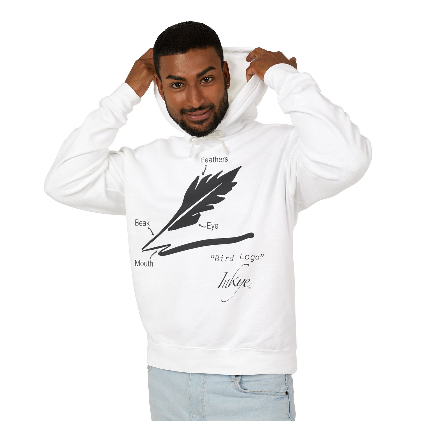 Define "Bird Logo" Unisex Lightweight Hooded Sweatshirt