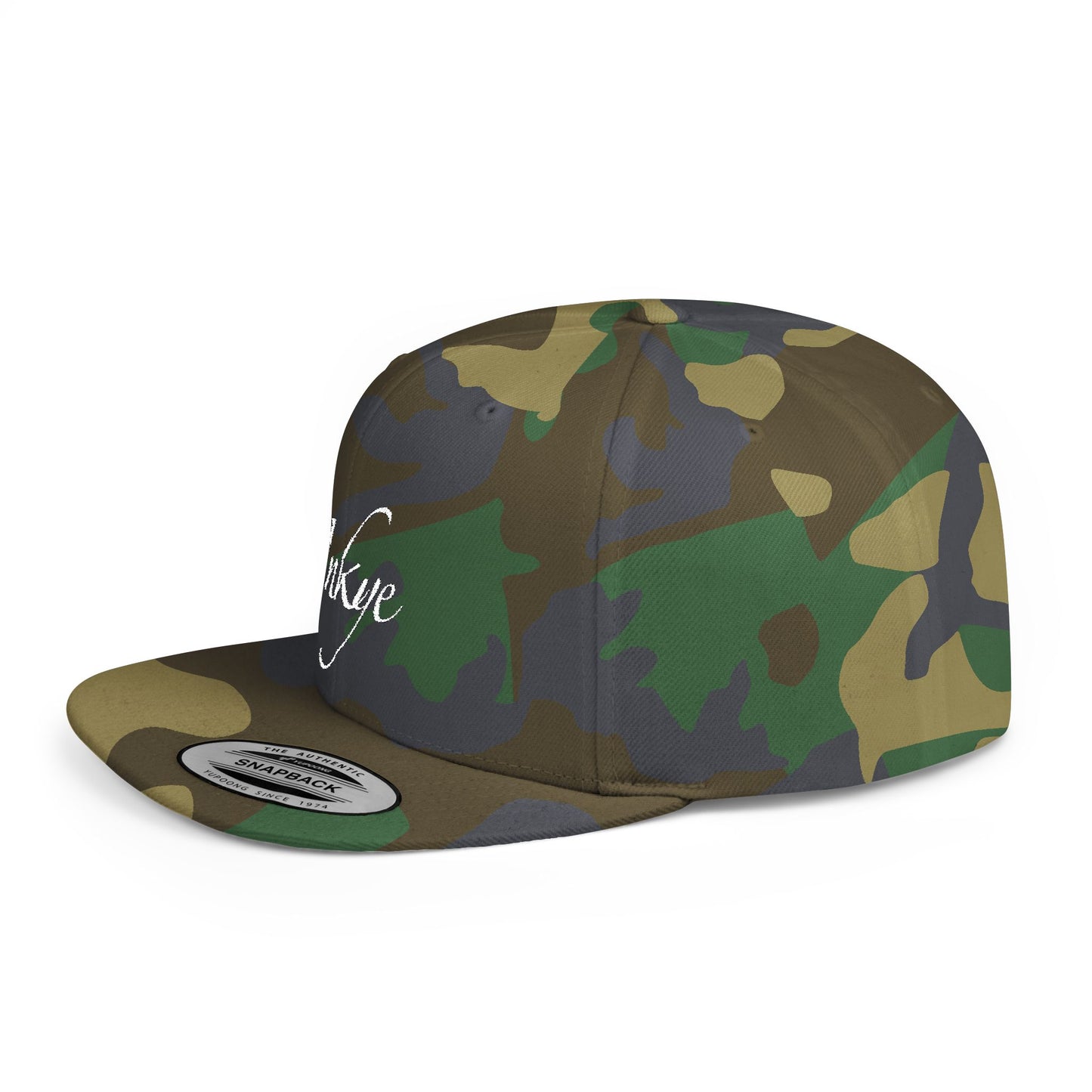Hat "White Label" Inkye Logo Flat Bill Snapback