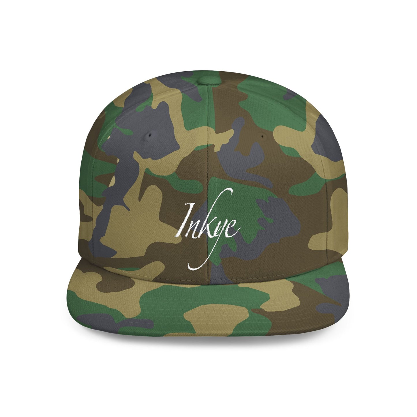 Hat "White Label" Inkye Logo Flat Bill Snapback