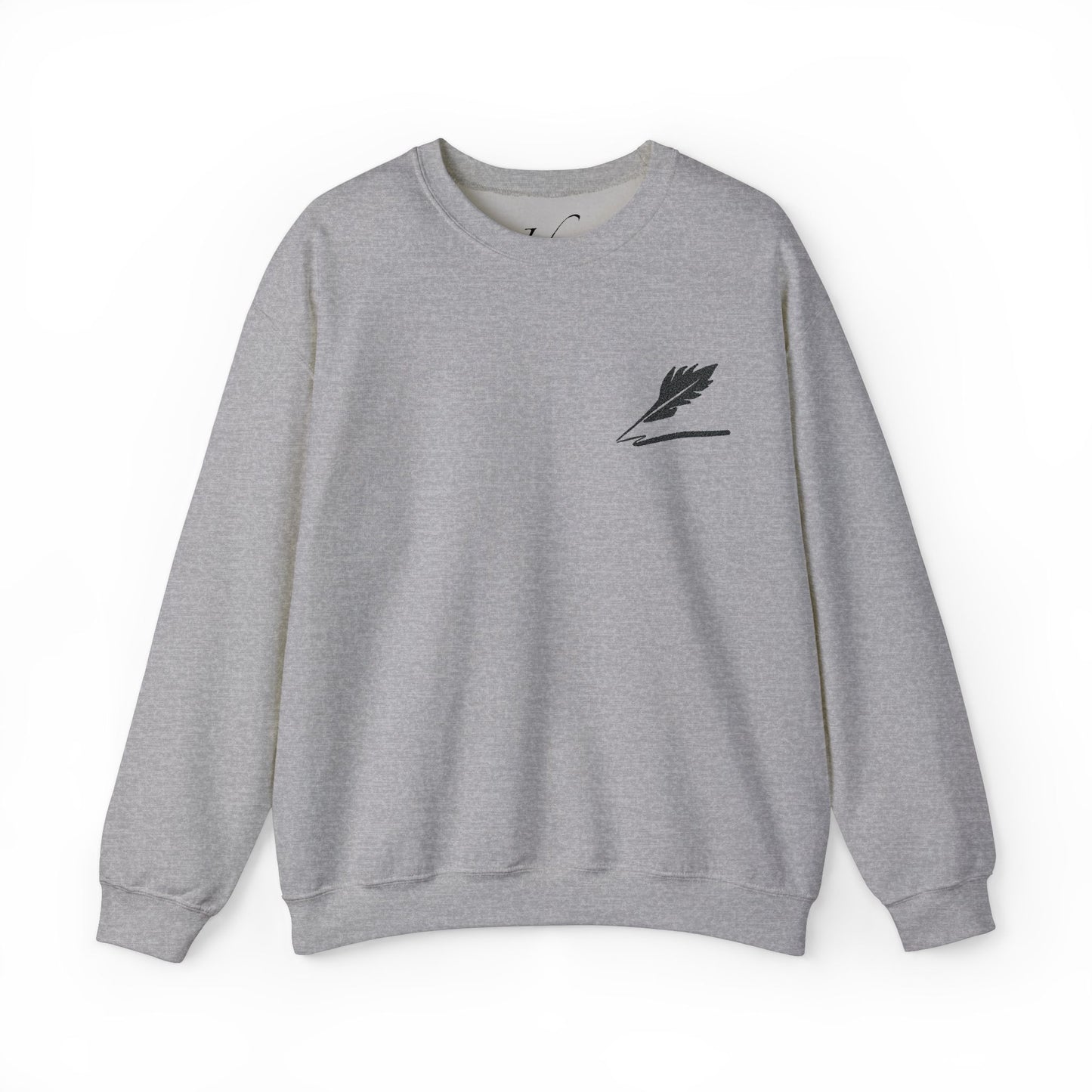 Embroider Unisex Bird Logo Crewneck Sweatshirt