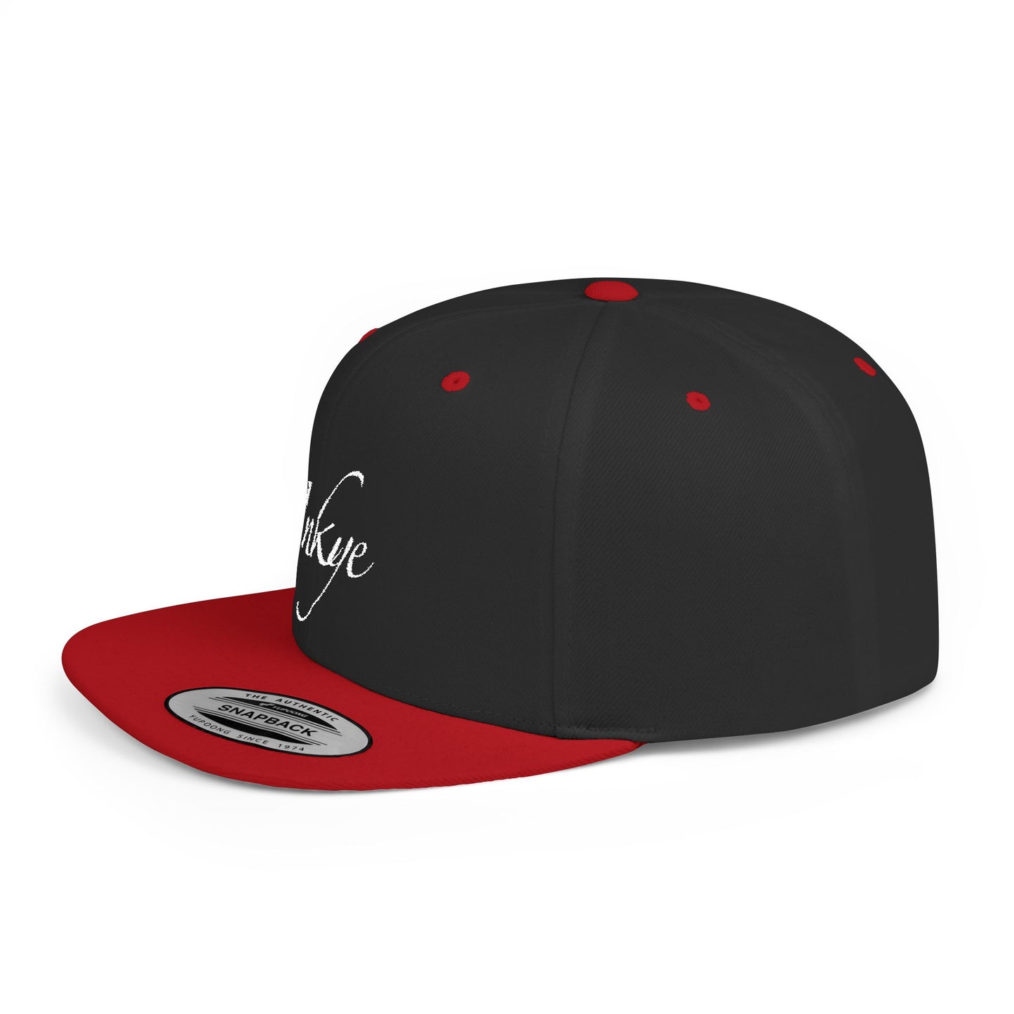 Hat "White Label" Inkye Logo Flat Bill Snapback