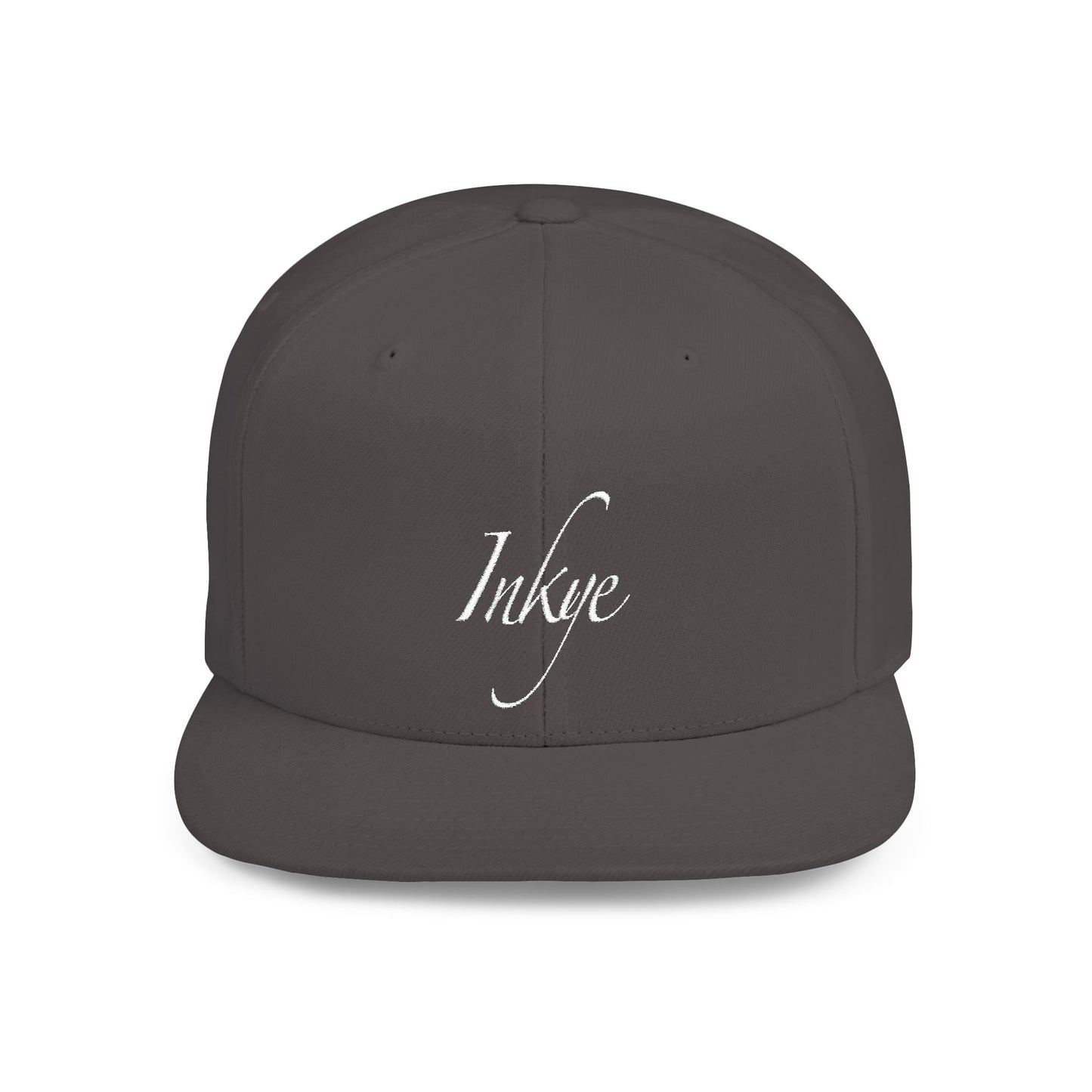 Hat "White Label" Inkye Logo Flat Bill Snapback