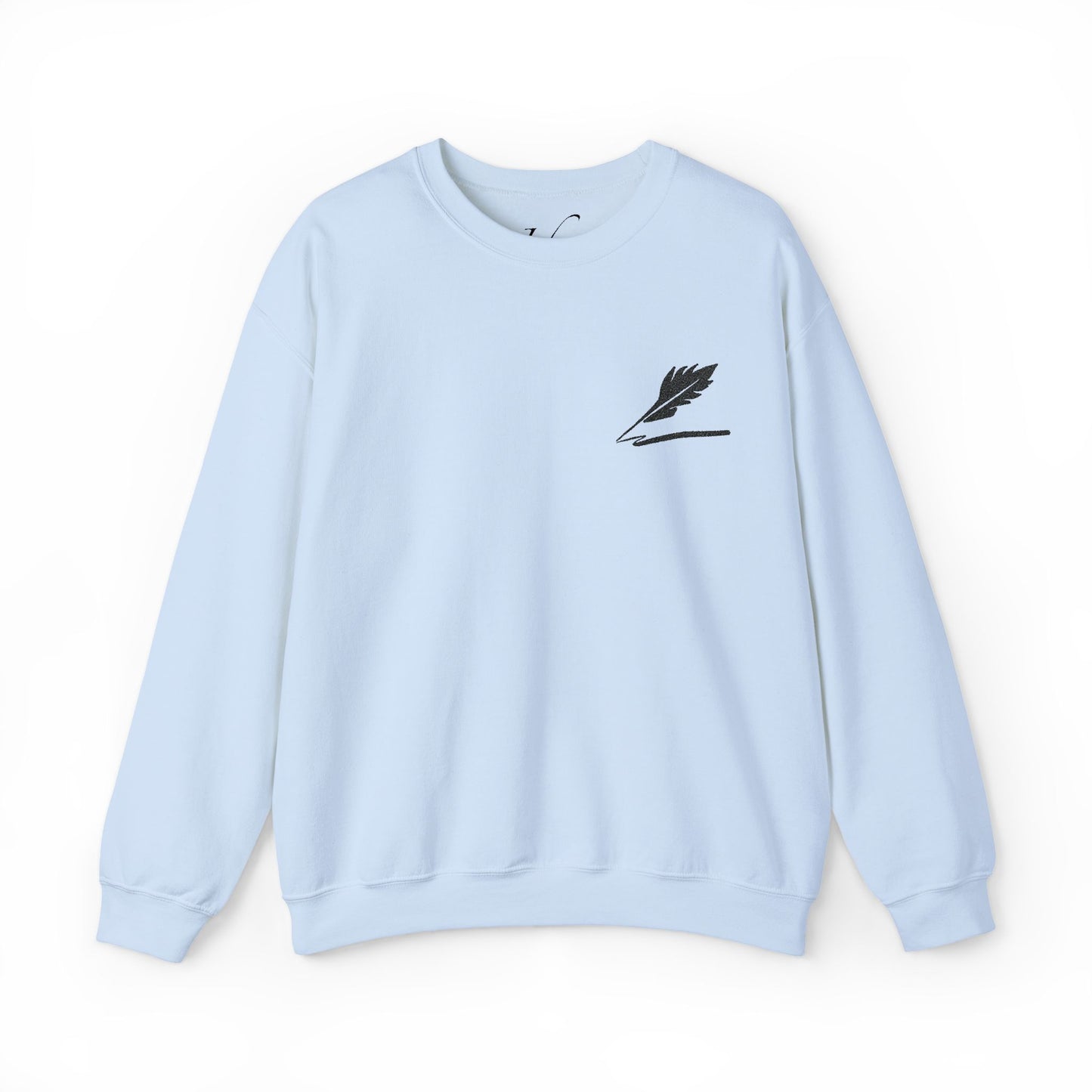 Embroider Unisex Bird Logo Crewneck Sweatshirt