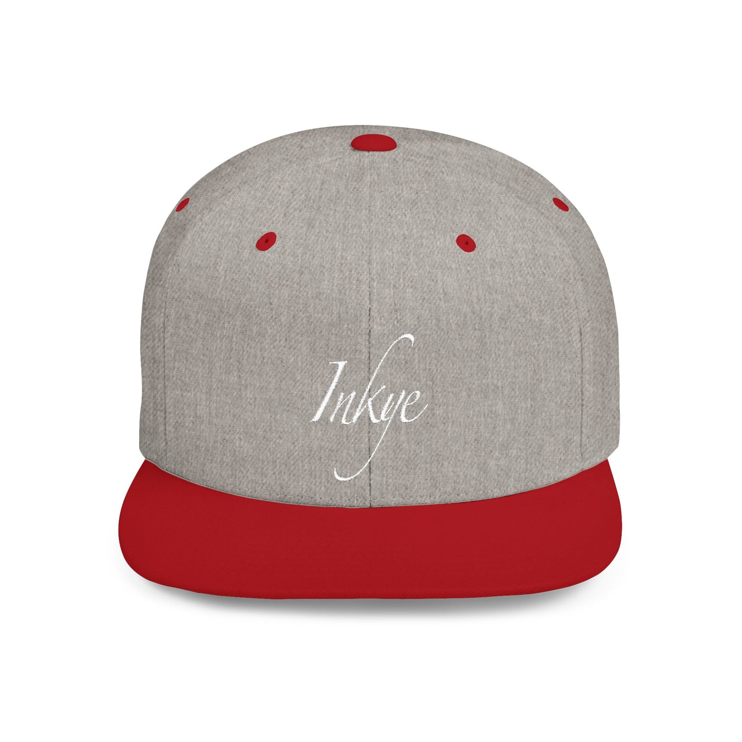 Hat "White Label" Inkye Logo Flat Bill Snapback