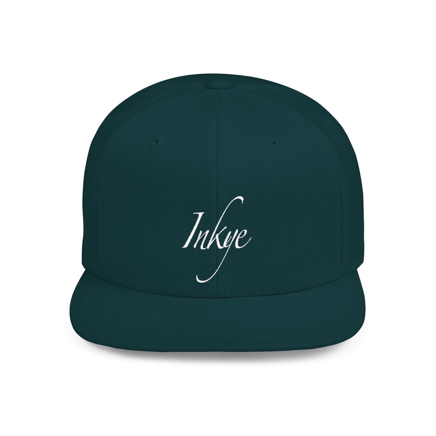Hat "White Label" Inkye Logo Flat Bill Snapback