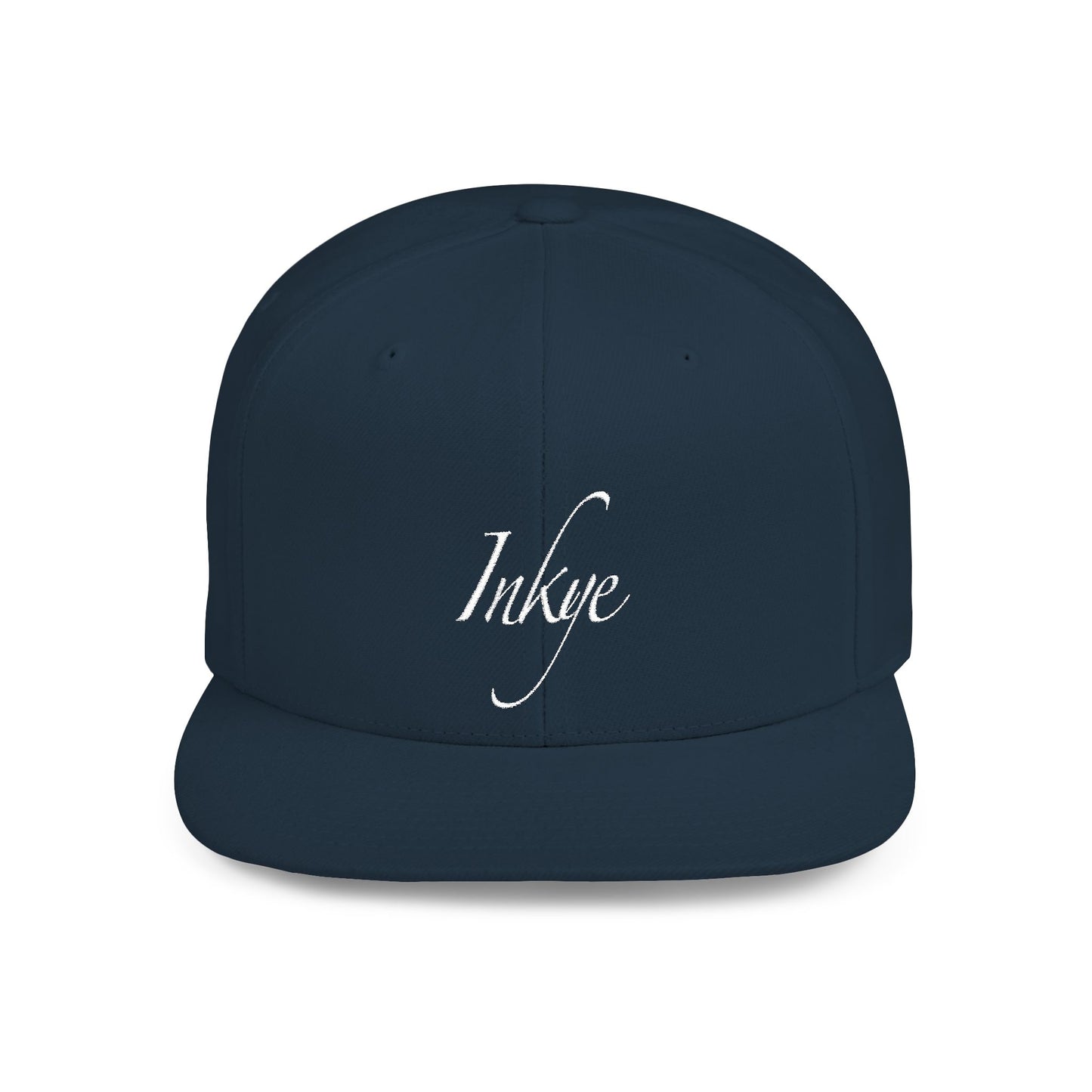 Hat "White Label" Inkye Logo Flat Bill Snapback