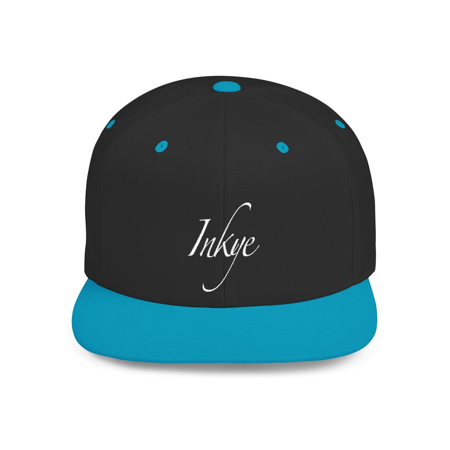 Hat "White Label" Inkye Logo Flat Bill Snapback