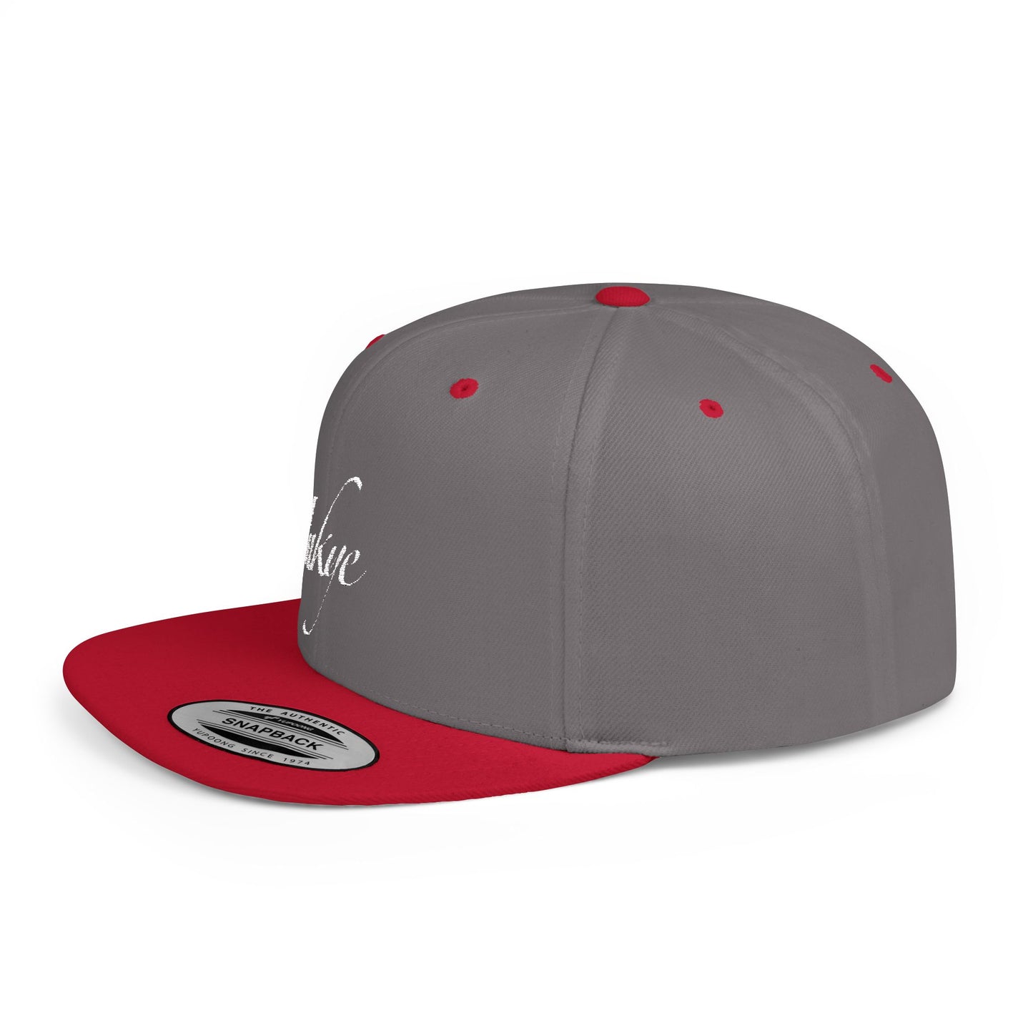 Hat "White Label" Inkye Logo Flat Bill Snapback