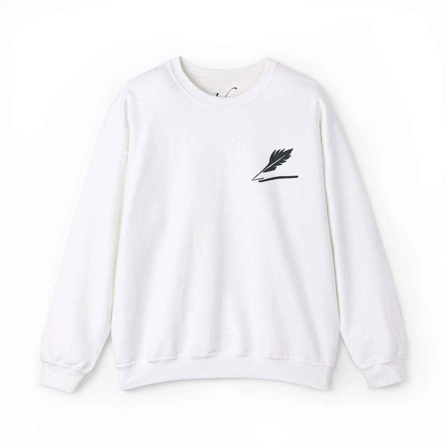 Embroider Unisex Bird Logo Crewneck Sweatshirt