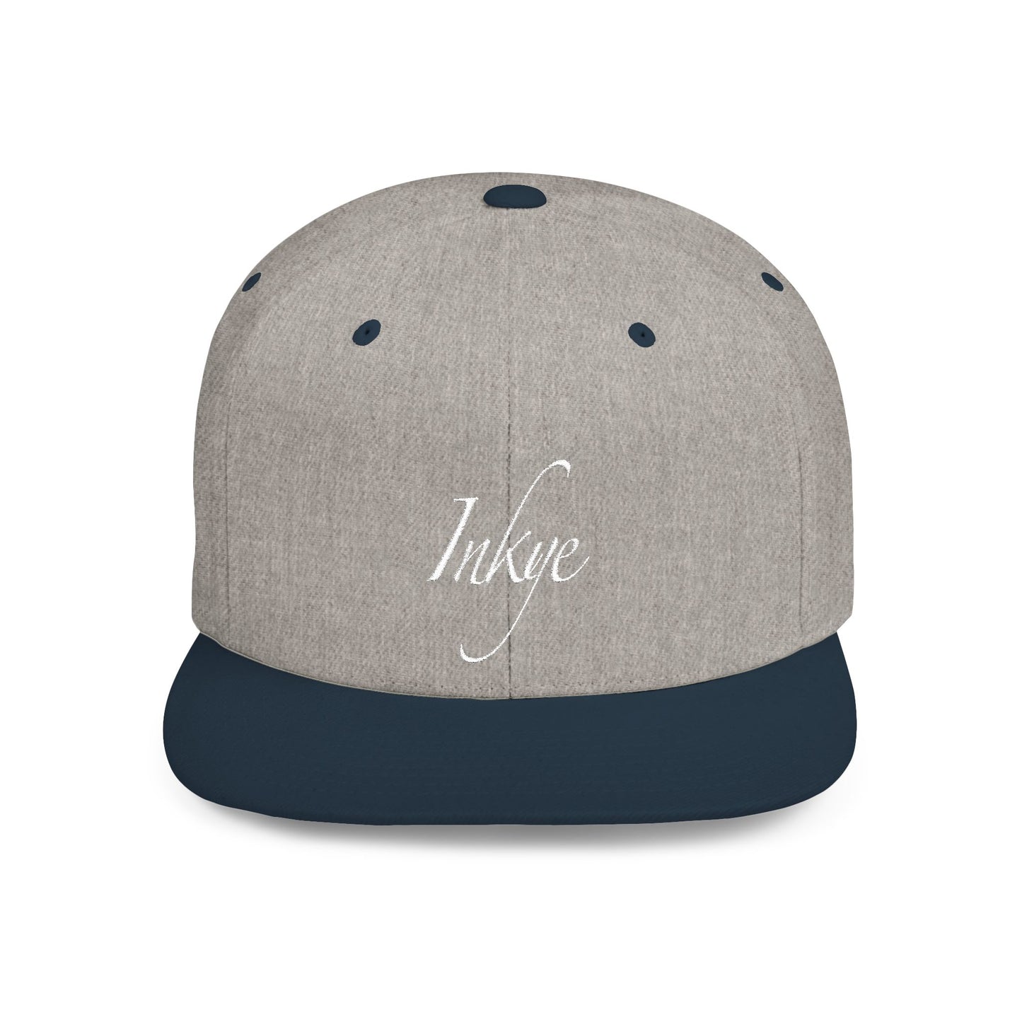 Hat "White Label" Inkye Logo Flat Bill Snapback