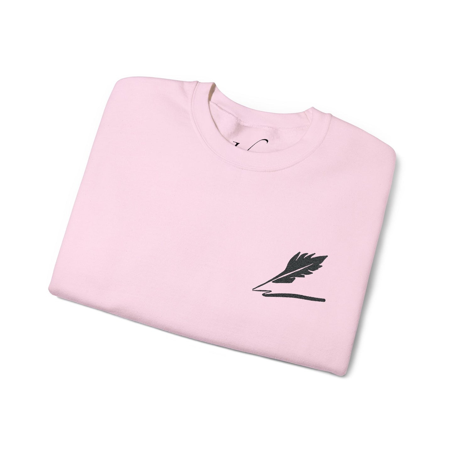 Embroider Unisex Bird Logo Crewneck Sweatshirt