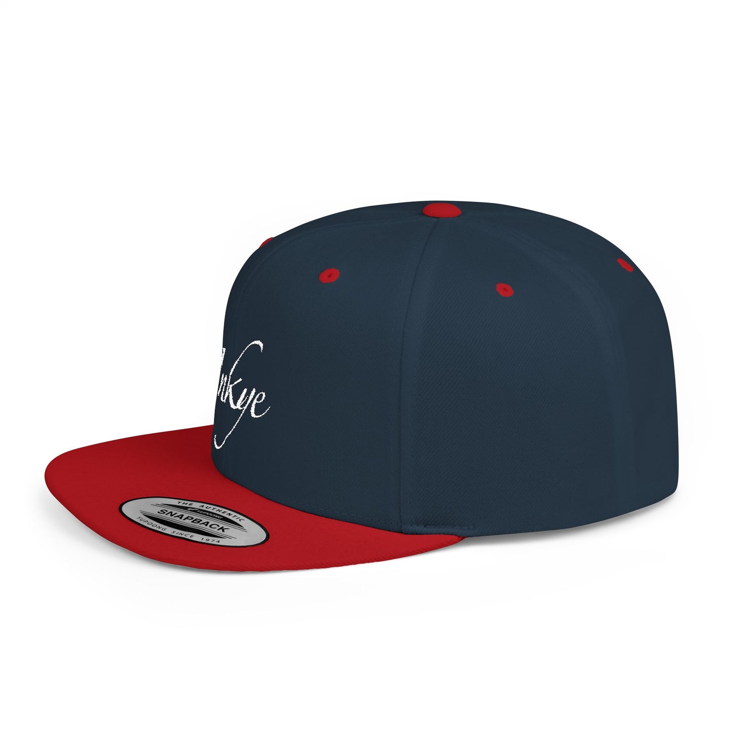 Hat "White Label" Inkye Logo Flat Bill Snapback