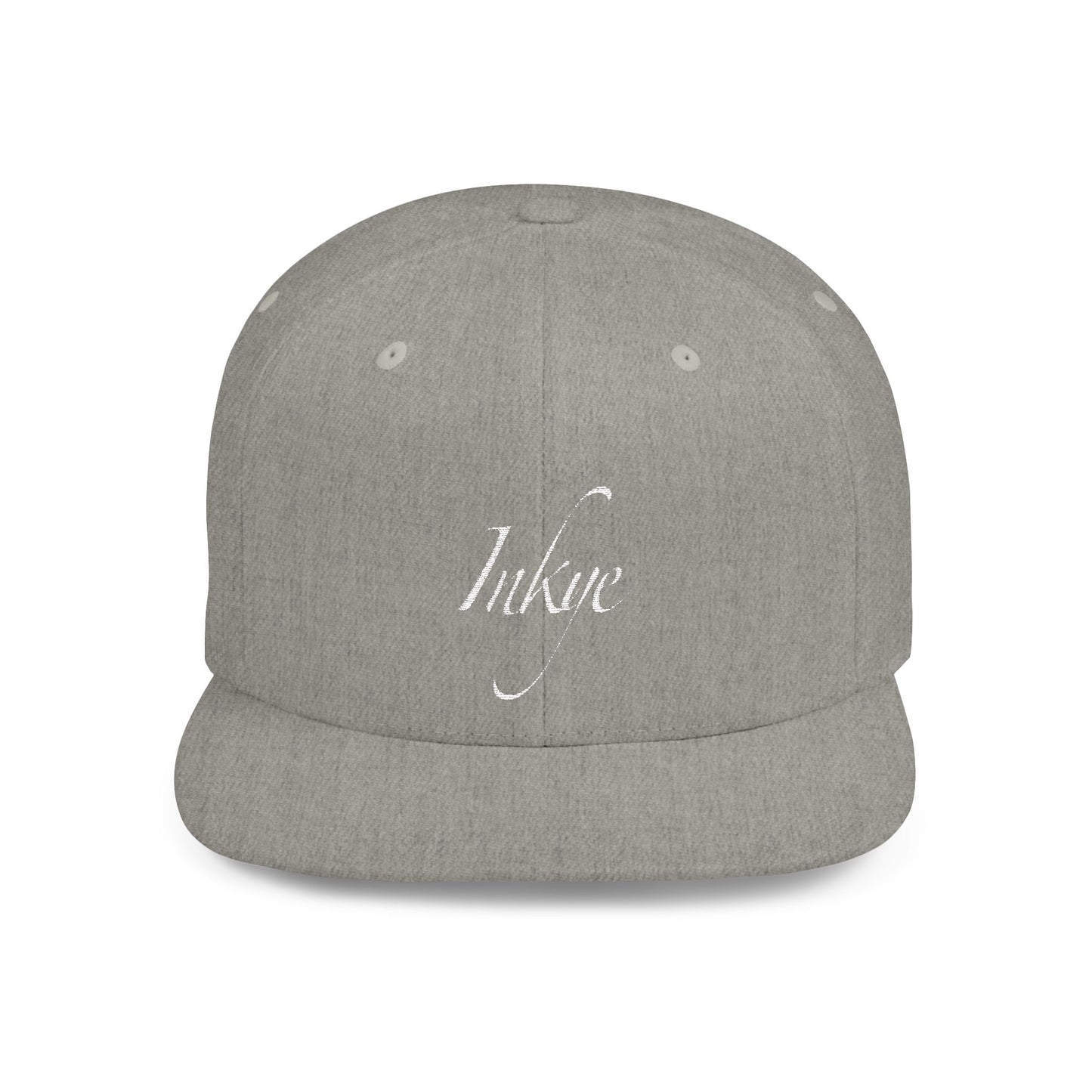 Hat "White Label" Inkye Logo Flat Bill Snapback